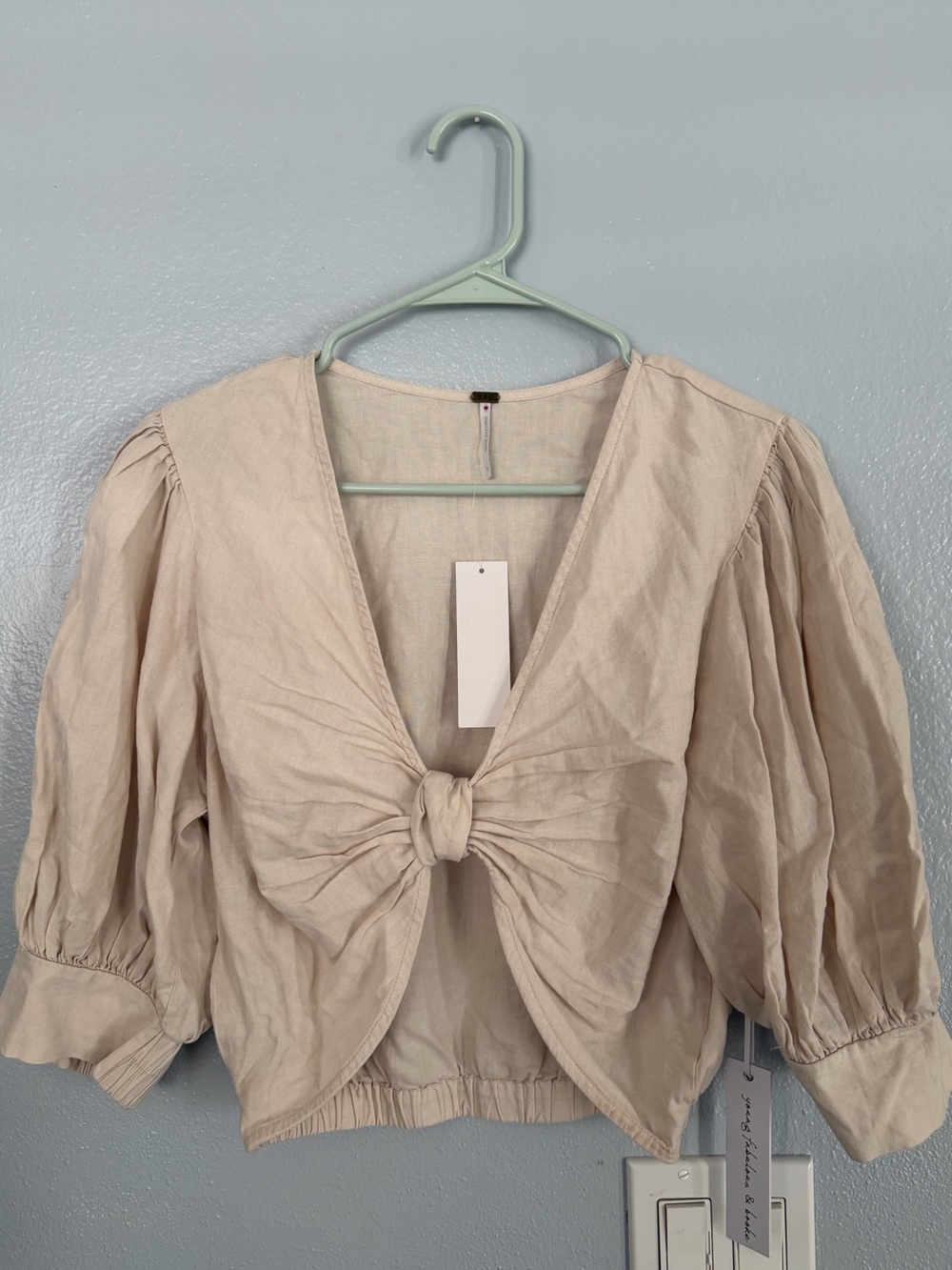 Young Fabulous & Broke Miranda Cropped Knot Front Top Size S